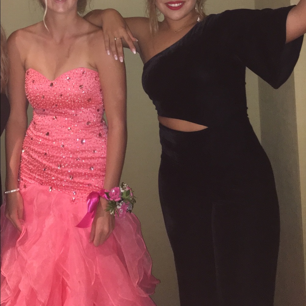 Black revolve lovers+friends jumpsuit